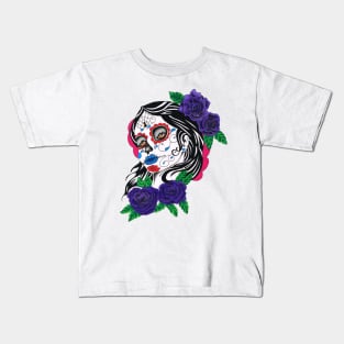 Day of the dead girl Kids T-Shirt